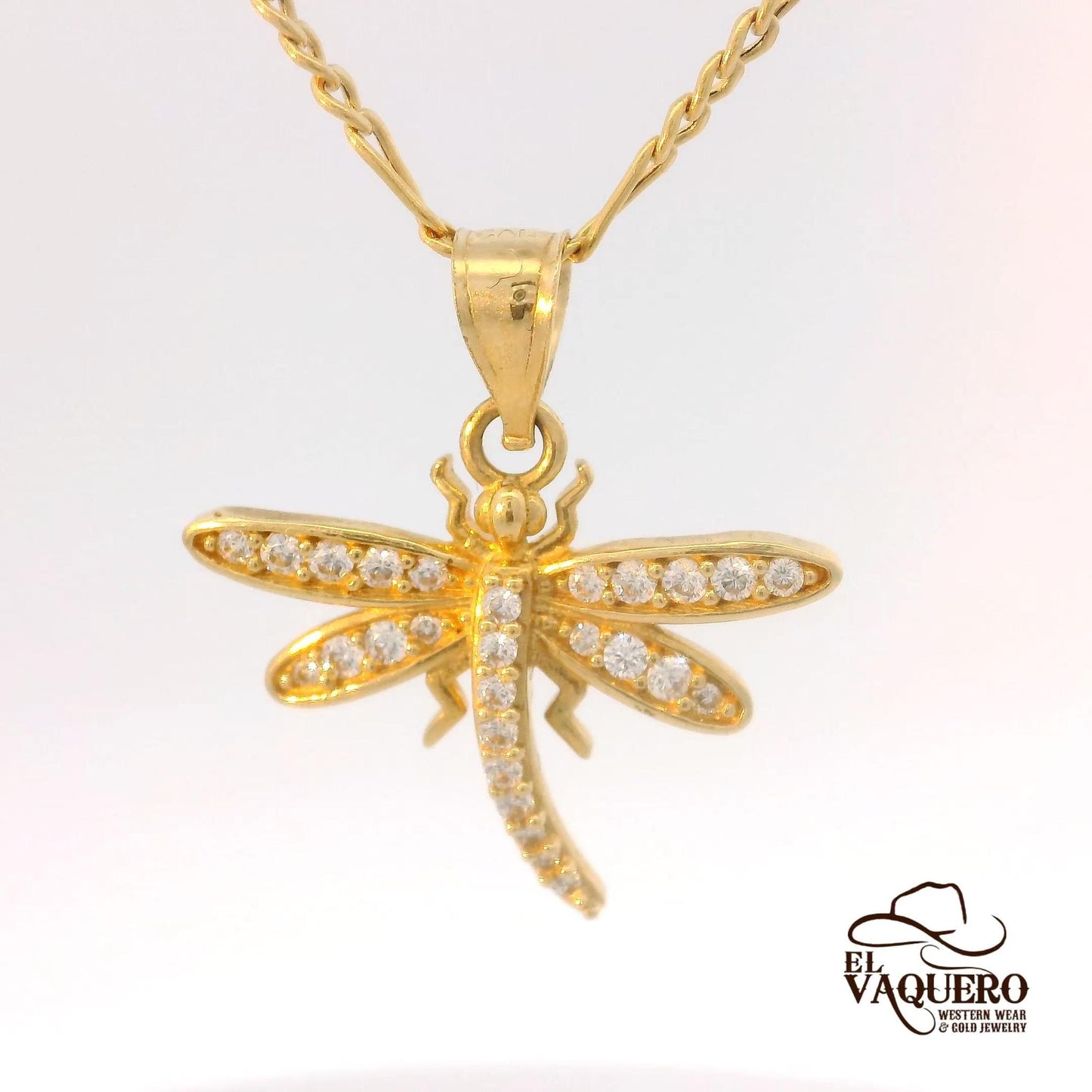 ✨ 14K Gold Dragonfly Pendant