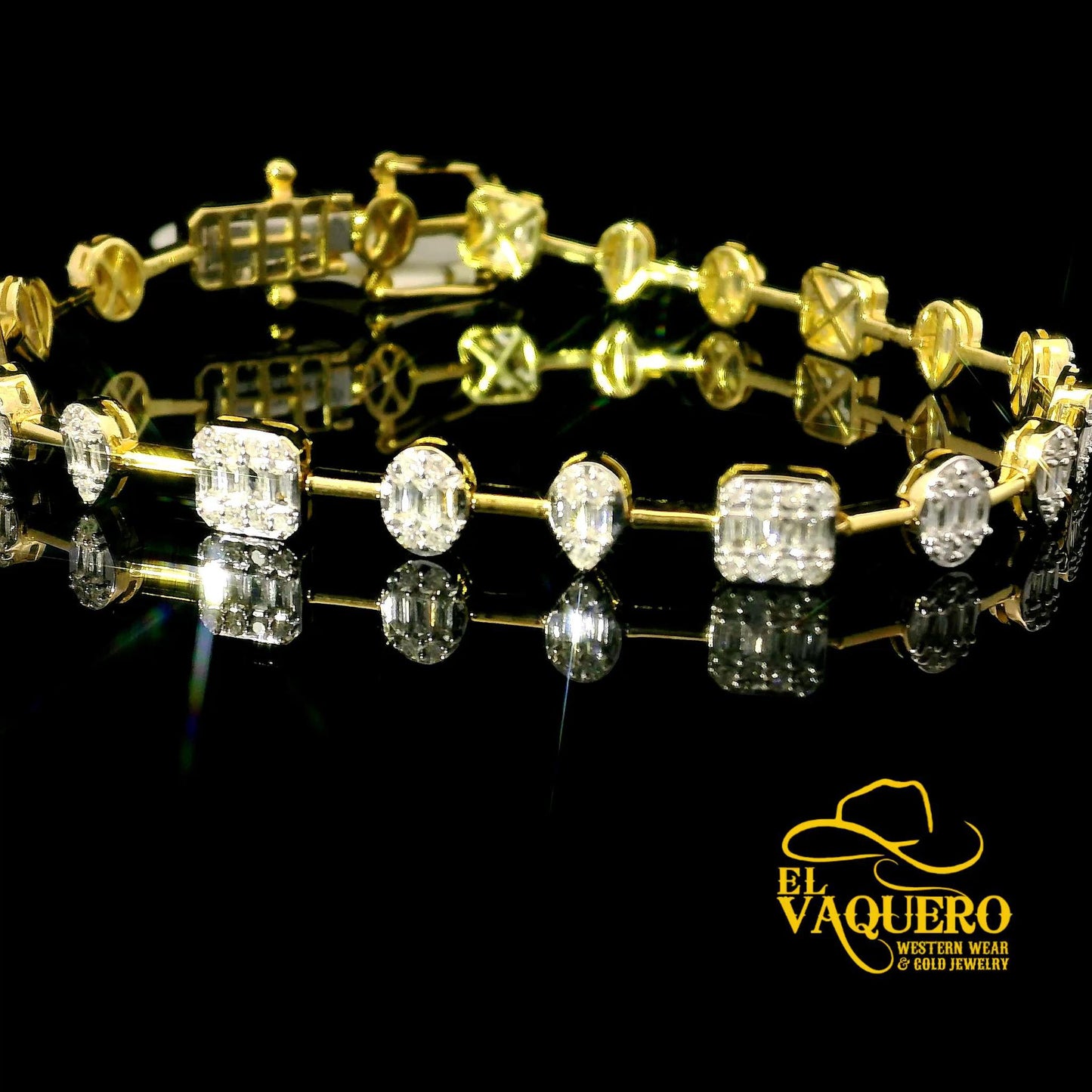 14K Gold Natural Diamond Bracelets