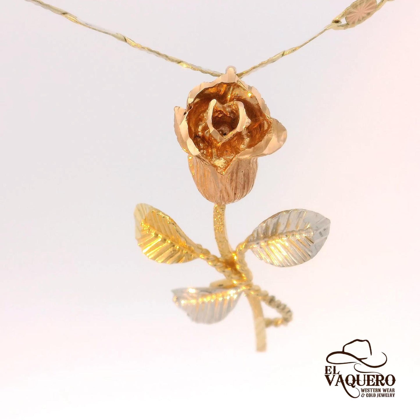14K Gold Rose Pendant Collection – Elegant Floral Designs