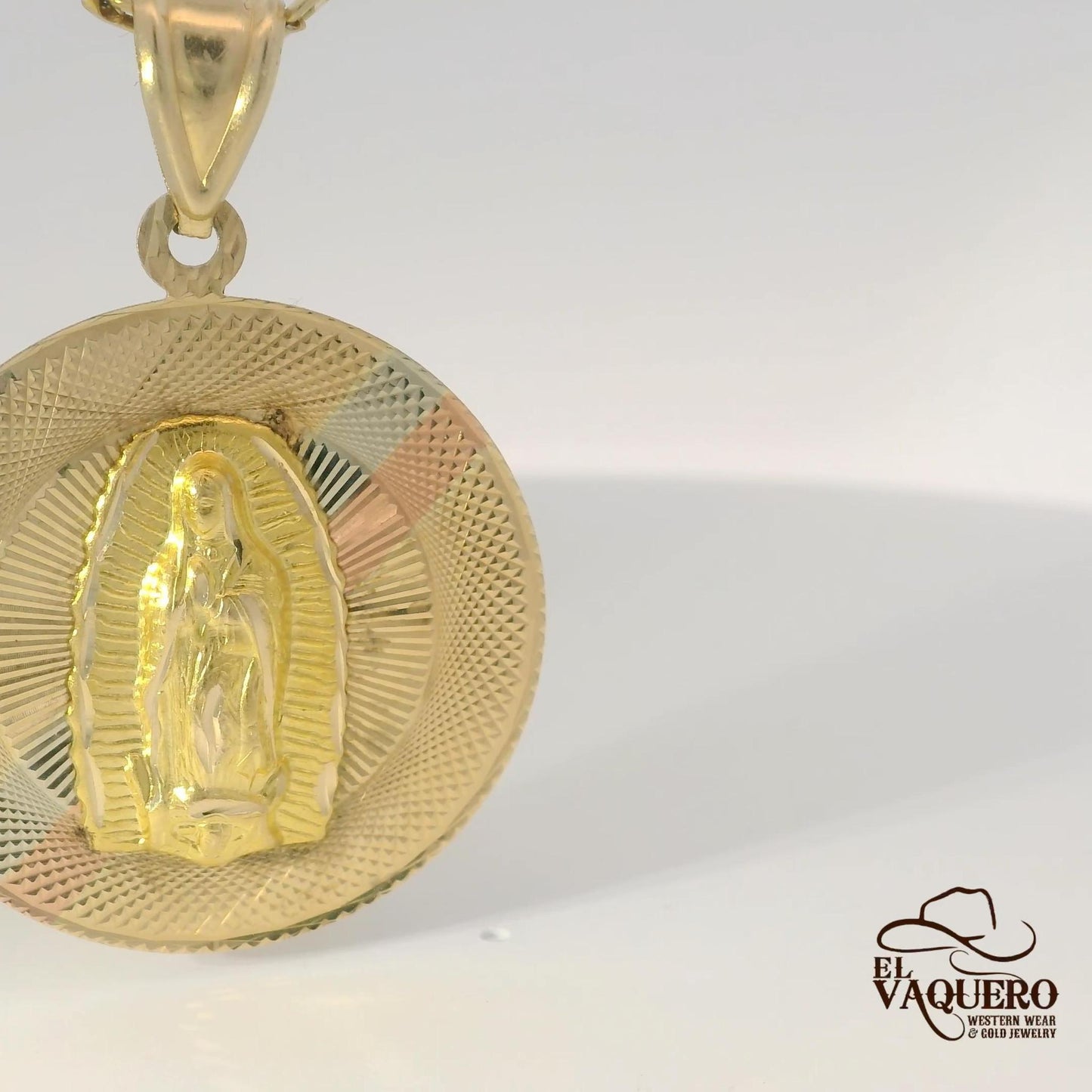 14K Gold Religious Pendant