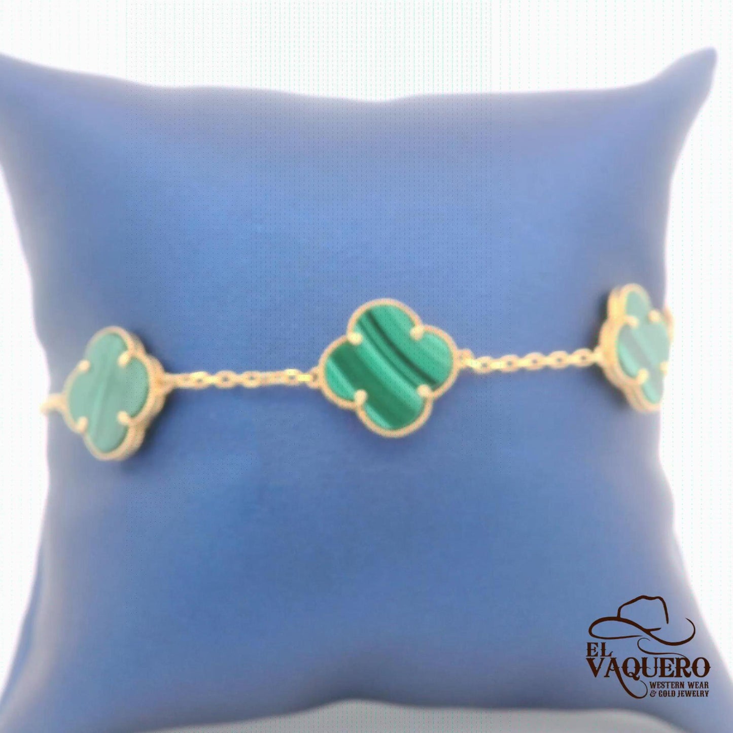Clover 14k Gold Chain Bracelet