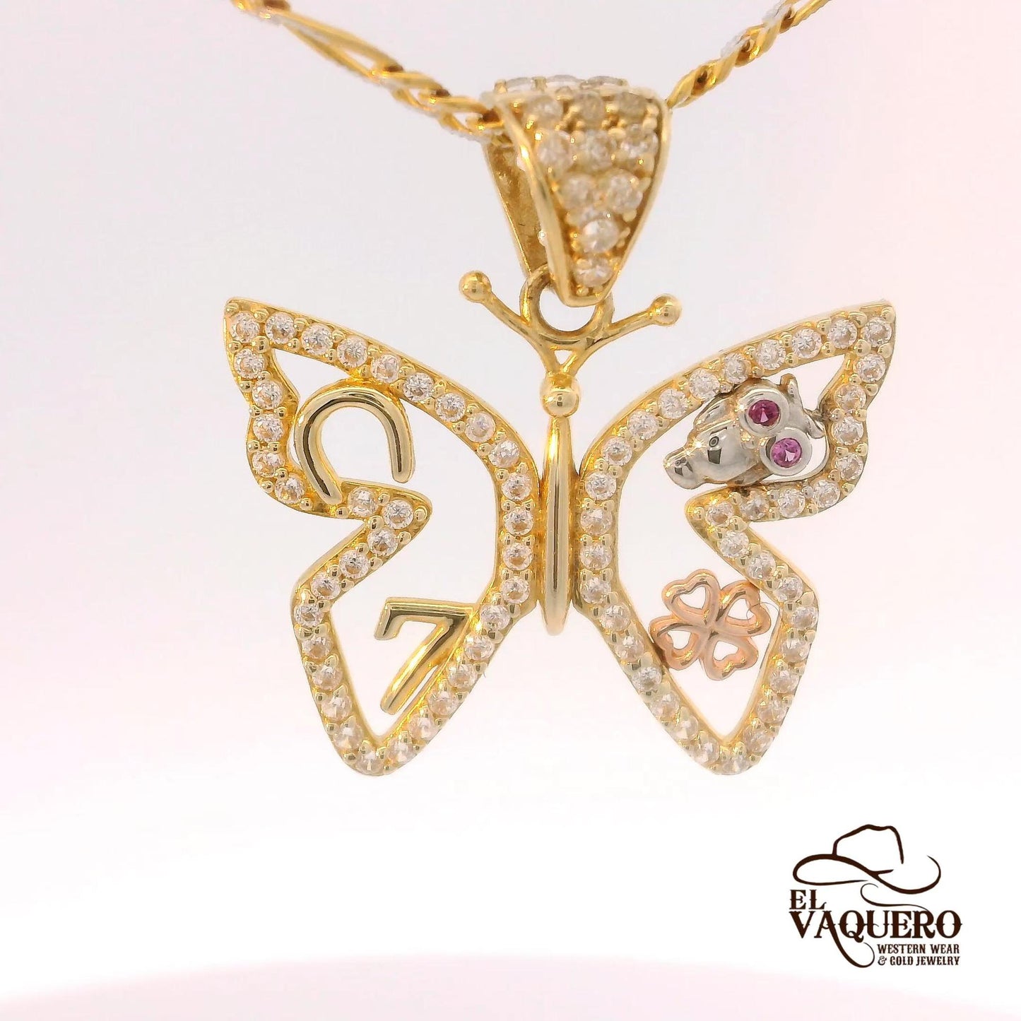 🦋 14K Gold Butterfly Pendant Collection