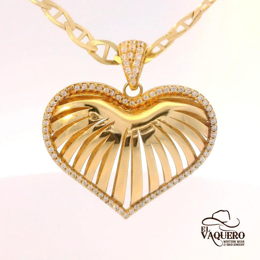 14K Gold Heart Pendant