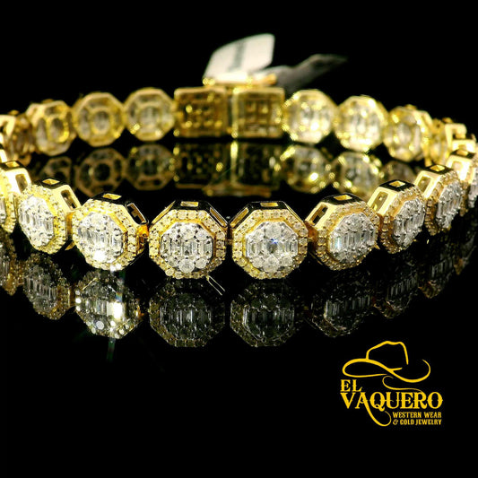 14K Gold Natural Diamond Bracelets