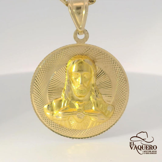 14K Gold Religious Pendant