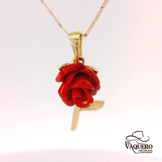 14K Gold Rose Pendant Collection – Elegant Floral Designs