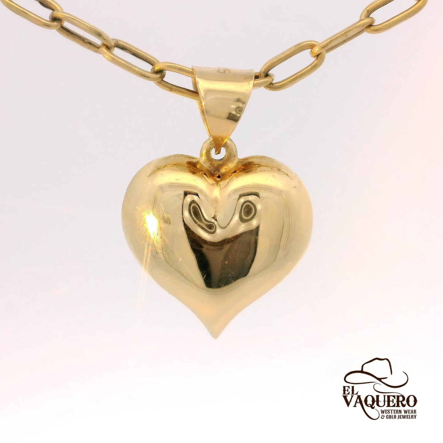 14K Gold Heart Pendant