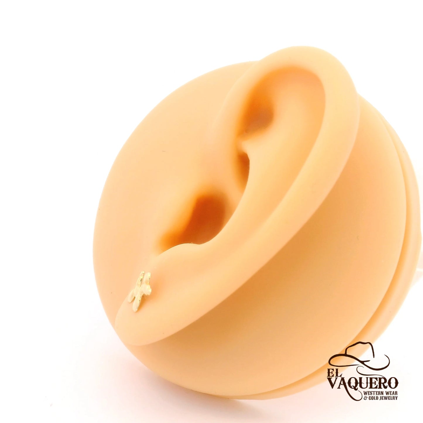 14K Gold Balloon Dog Stud Earrings