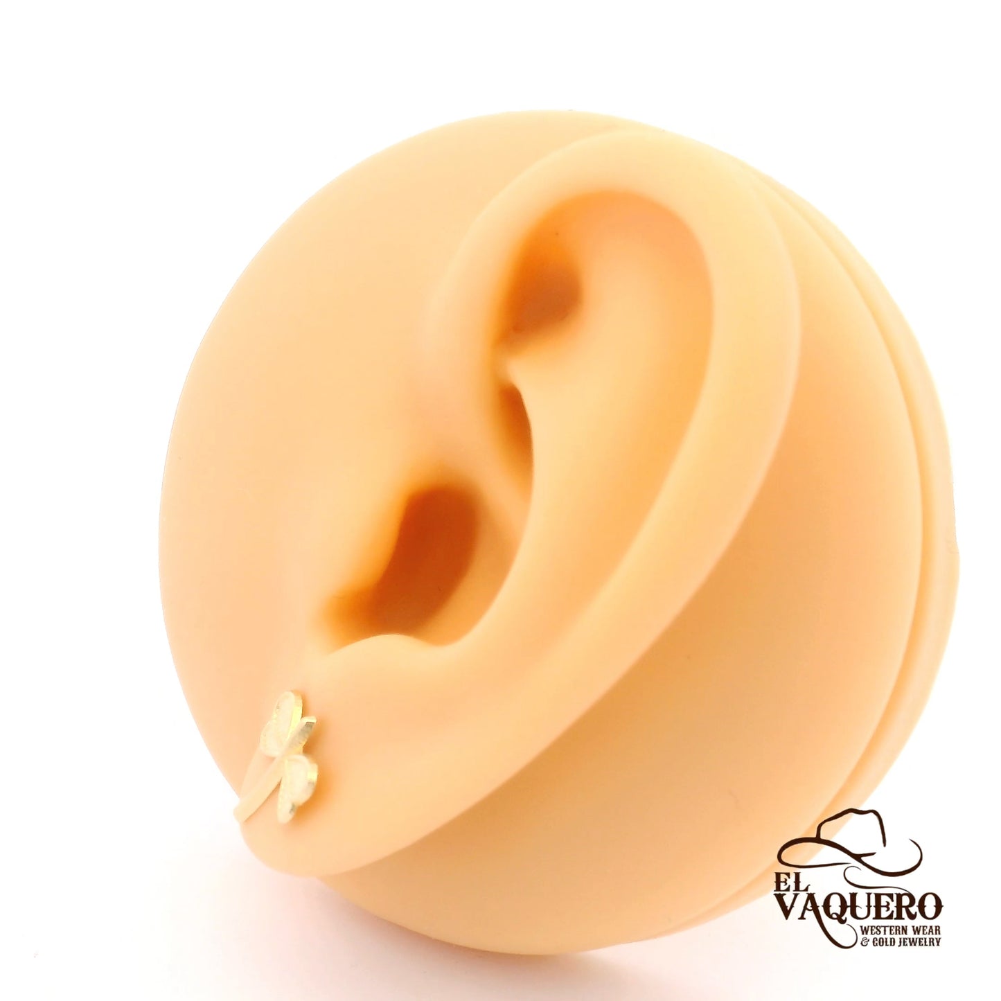 14K Gold Dragonfly Stud Earrings