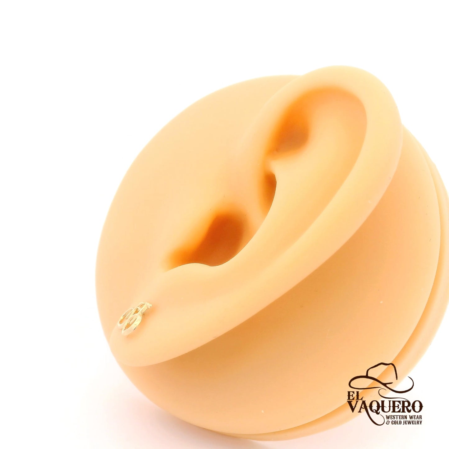 14K Gold Bicycle Stud Earrings