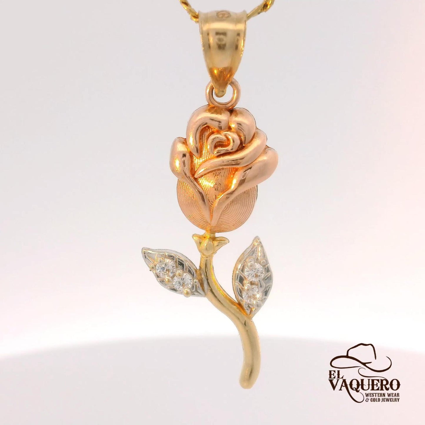 14K Gold Rose Pendant Collection – Elegant Floral Designs